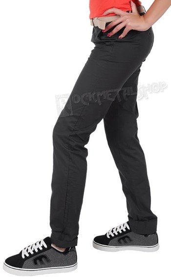 spodnie damskie XYLONTUM CHINO TROUSERS WN ANTHRACITE