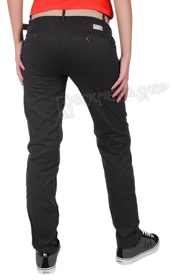 spodnie damskie XYLONTUM CHINO TROUSERS WN ANTHRACITE