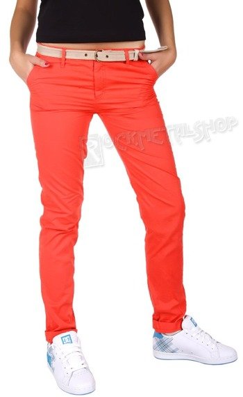 spodnie damskie XYLONTUM CHINO TROUSERS WN RED