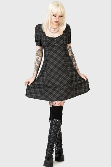 sukienka KILLSTAR - PERDITA (GREY) 