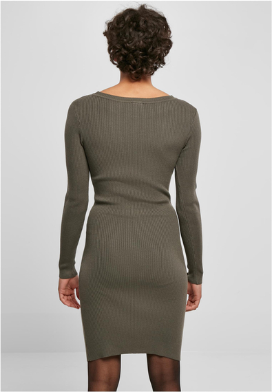 sukienka LADIES CUT OUT DRESS olive