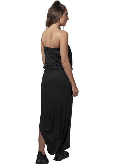 sukienka LADIES VISCOSE BANDEAU DRESS black