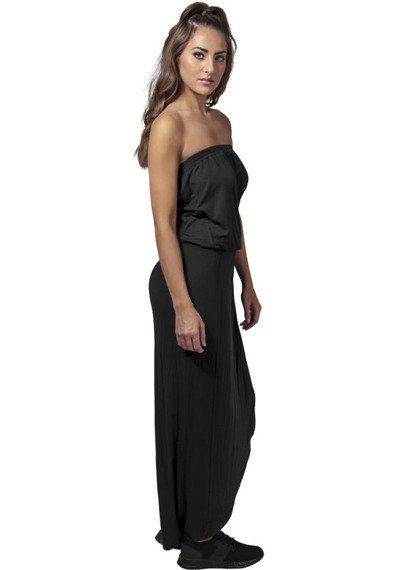 sukienka LADIES VISCOSE BANDEAU DRESS black