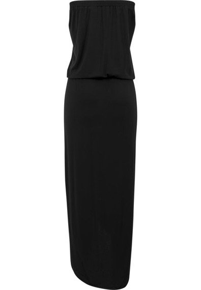 sukienka LADIES VISCOSE BANDEAU DRESS black