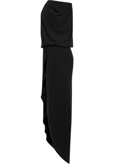 sukienka LADIES VISCOSE BANDEAU DRESS black