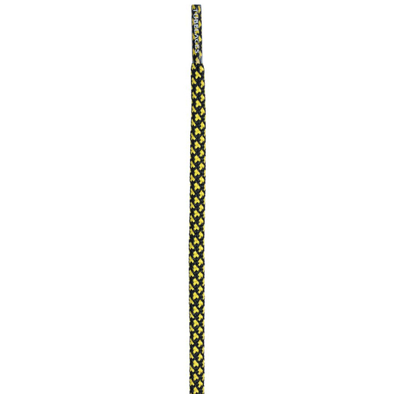 sznurowadła TUBELACES - BLACK/GOLD (150 cm)