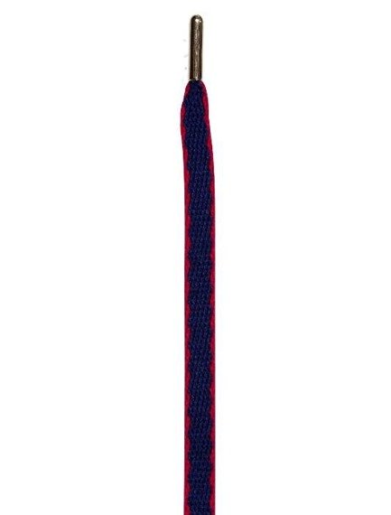 sznurowadła TUBELACES - GOLD ROPE HOOK UP NAVY/RED (130 cm)