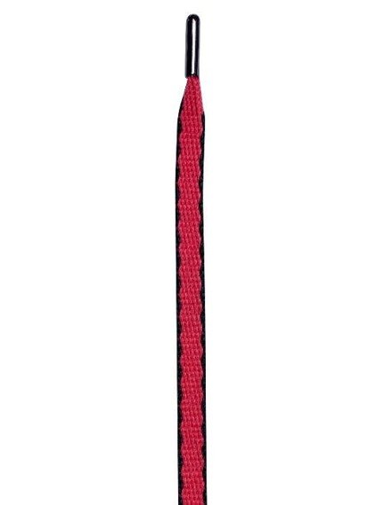 sznurowadła TUBELACES - GOLD ROPE HOOK UP RED/BLACK (130 cm)