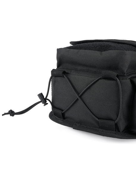 torba na ramię TRAVEL SIDE BAG - BLACK