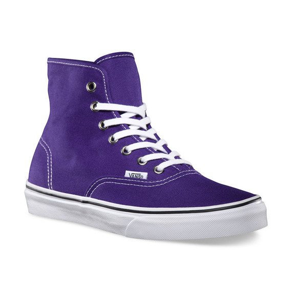 trampki VANS  - AUTHENTIC HI HELIOTROPE TRUE WHITE