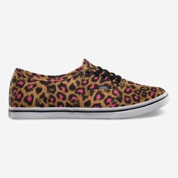 trampki damskie VANS  - AUTHENTIC LO PRO LEOPARD BLACK MAGENTA