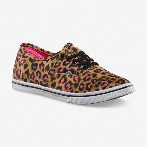 trampki damskie VANS  - AUTHENTIC LO PRO LEOPARD BLACK MAGENTA