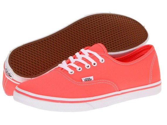 trampki damskie VANS  - AUTHENTIC LO PRO NEON/CORAL