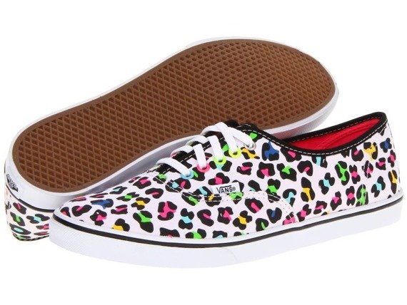 trampki damskie VANS - AUTHENTIC LO PRO NEON LEOPARD/TRUE WHITE