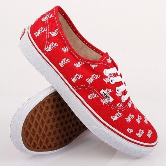 trampki damskie VANS  - AUTHENTIC LOVE ME RED