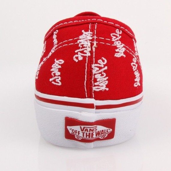 trampki damskie VANS  - AUTHENTIC LOVE ME RED