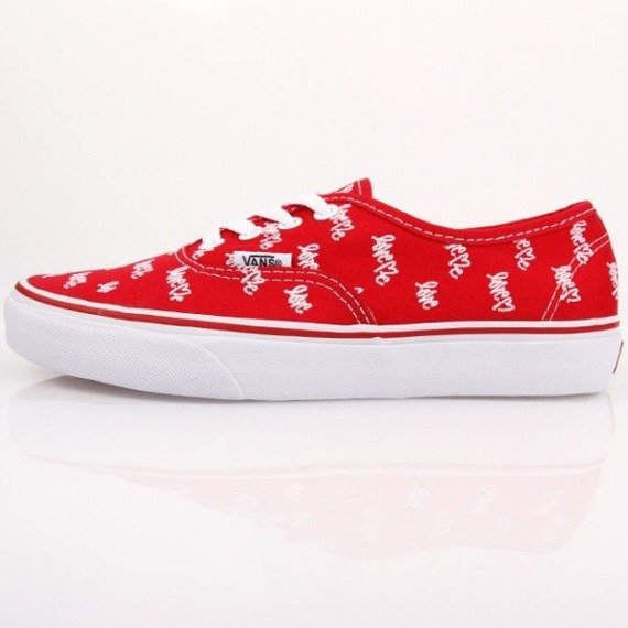 trampki damskie VANS  - AUTHENTIC LOVE ME RED