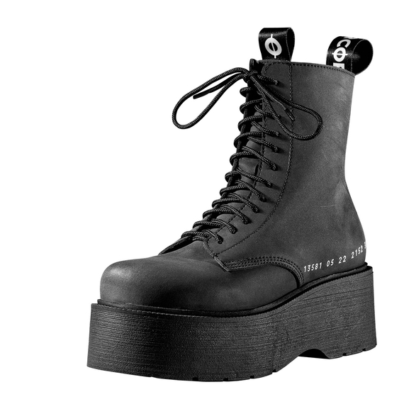 trzewiki damskie ALTERCORE czarne (AUREN VEGAN NUBUCK BLACK)