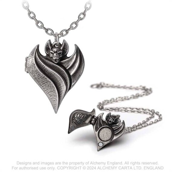 wisior DARKEN HEART LOCKET