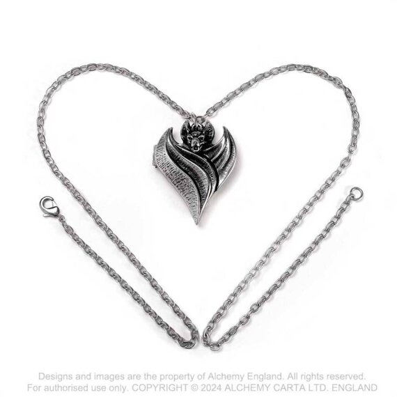 wisior DARKEN HEART LOCKET