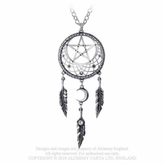 wisiorek z łańcuszkiem PAGAN DREAM CATCHER