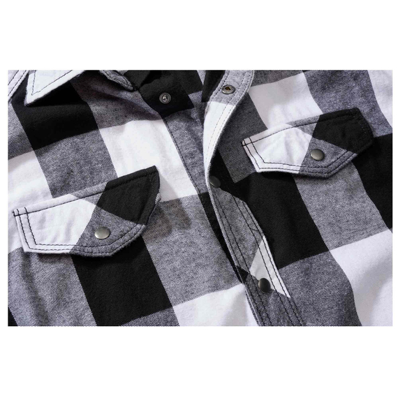 workshirt CHECKSHIRT SLEEVELESS white/black