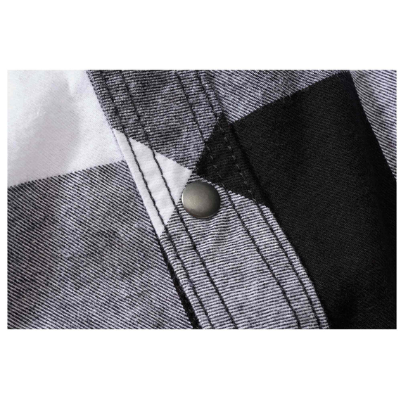 workshirt CHECKSHIRT SLEEVELESS white/black