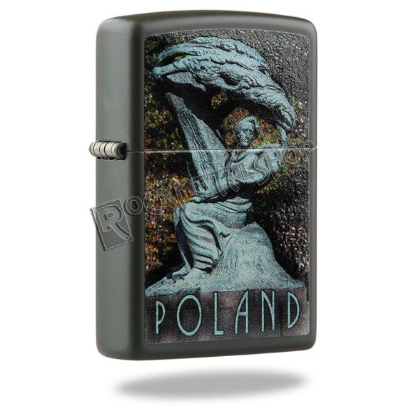 zapalniczka ZIPPO - CHOPIN MONUMENT GREEN MATTE