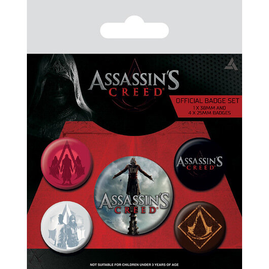 zestaw 5 szt. przypinek ASSASSIN'S CREED 