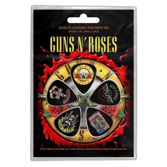 zestaw kostek GUNS N ROSES - BULLET LOGO (5 szt)