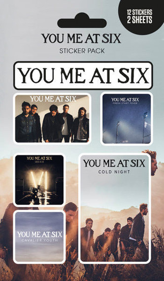 zestaw naklejek YOU ME AT SIX - MIX