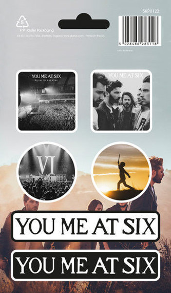 zestaw naklejek YOU ME AT SIX - MIX