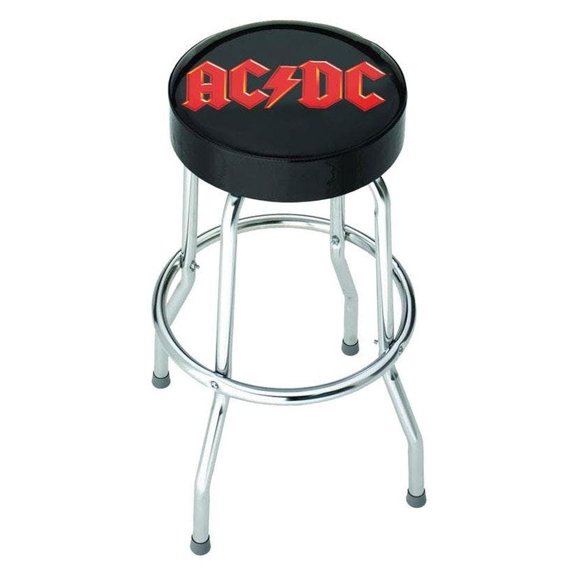 zestaw stolik + dwa hokery AC/DC - LOGO